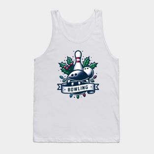 Bowling Christmas Tank Top